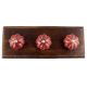 Cherry Golden Line Ceramic Melon Wooden Hooks